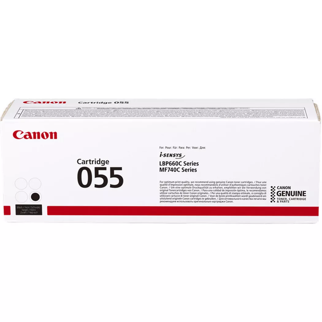 Canon – Toner-Modul 055 schwarz CRG B LBP663/MF742 2300 Seiten, One Size