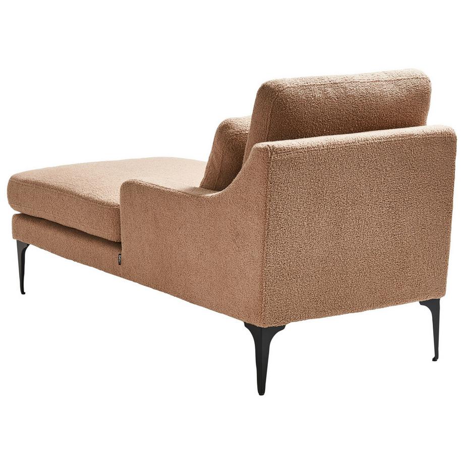 Beliani Chaise longue côté droit en Bouclé Minimaliste EWRON  