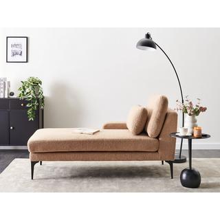 Beliani Chaise longue côté droit en Bouclé Minimaliste EWRON  