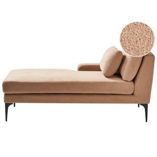 Beliani Chaise longue côté droit en Bouclé Minimaliste EWRON  