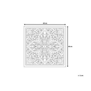 Beliani Wanddekoration aus MDF-Platte Retro YONORA  