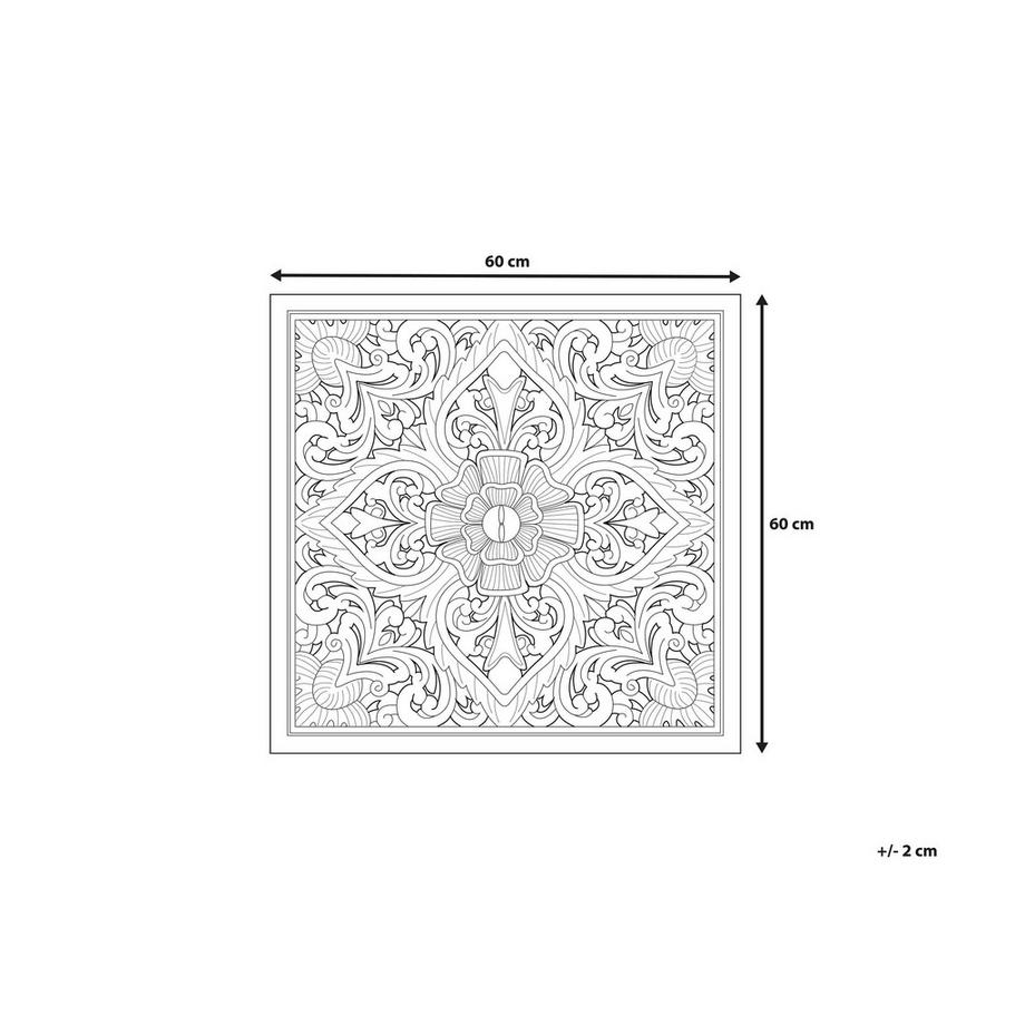 Beliani Wandobjekt aus MDF-Platte Retro YONORA  