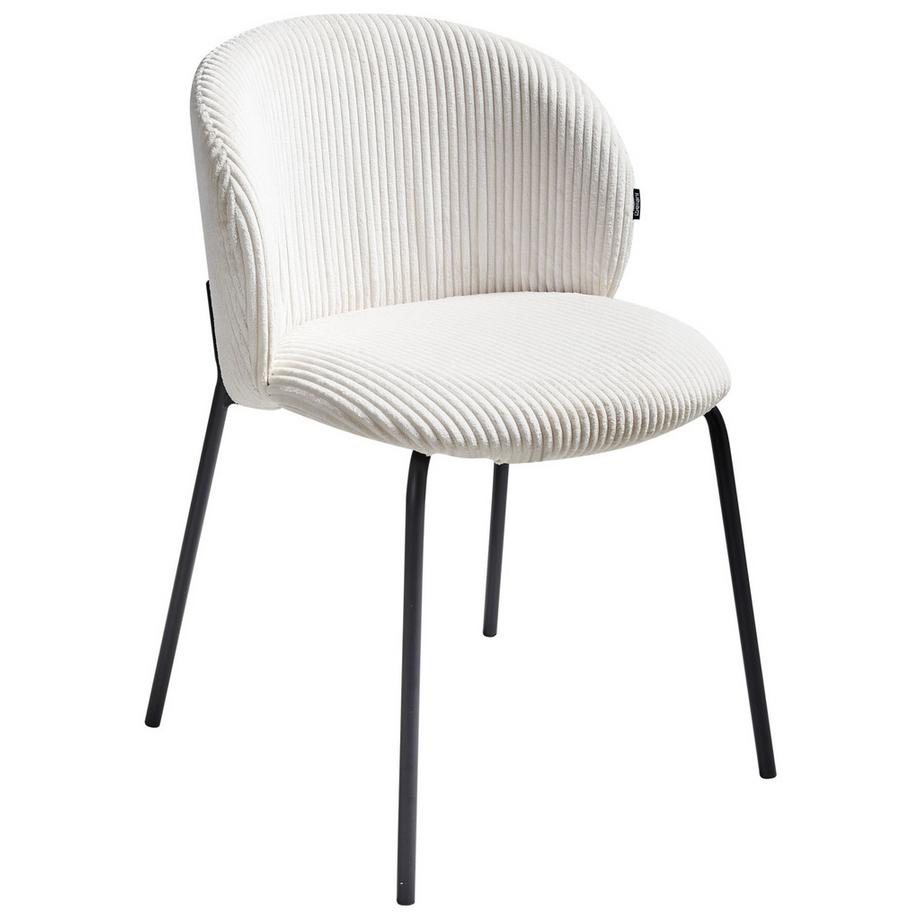 Beliani Esszimmerstuhl 2er Set aus Cord Retro MILES  