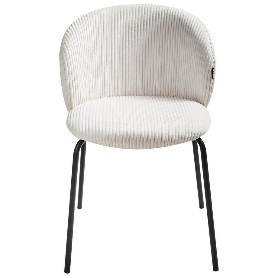 Beliani Esszimmerstuhl 2er Set aus Cord Retro MILES  