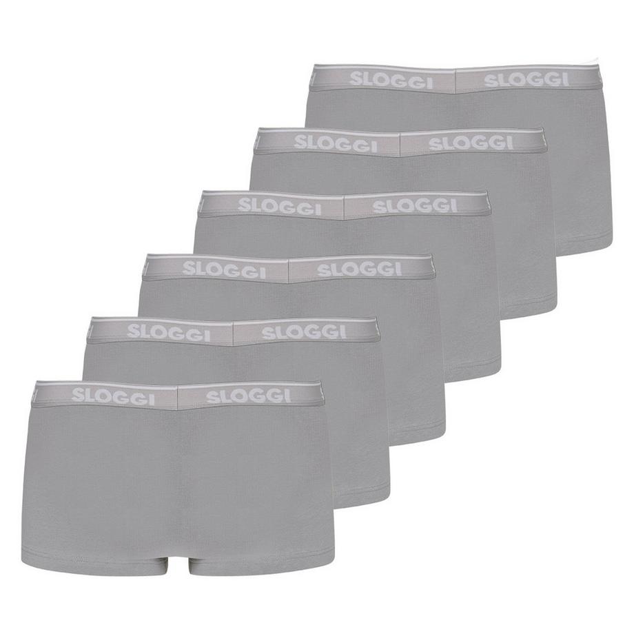 sloggi Boxershorts 6er Pack Figurbetont  