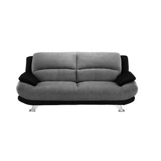 Vente-unique Sofa 3Sitzer Microfaser MUSKO  