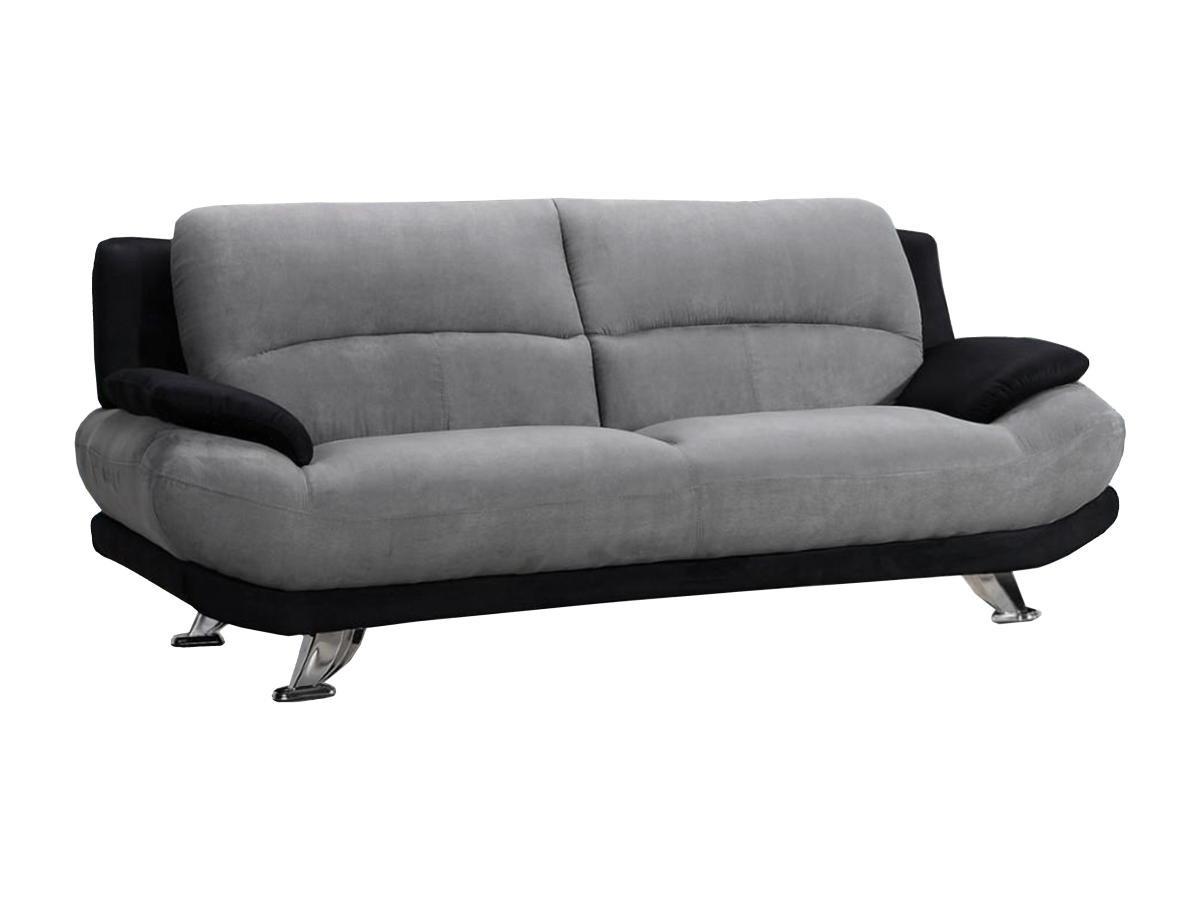 Vente-unique Sofa 3Sitzer Microfaser MUSKO  