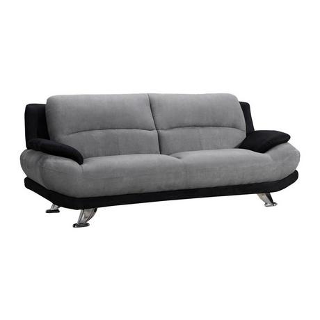 Vente-unique Sofa 3Sitzer Microfaser MUSKO  