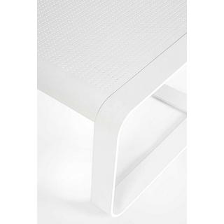 mutoni Table basse de jardin Merrigan 105x62 blanc  