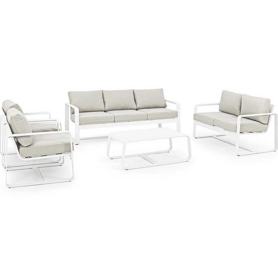 mutoni Garten Couchtisch Merrigan 105x62 weiss  