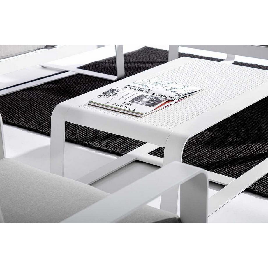 mutoni Garten Couchtisch Merrigan 105x62 weiss  