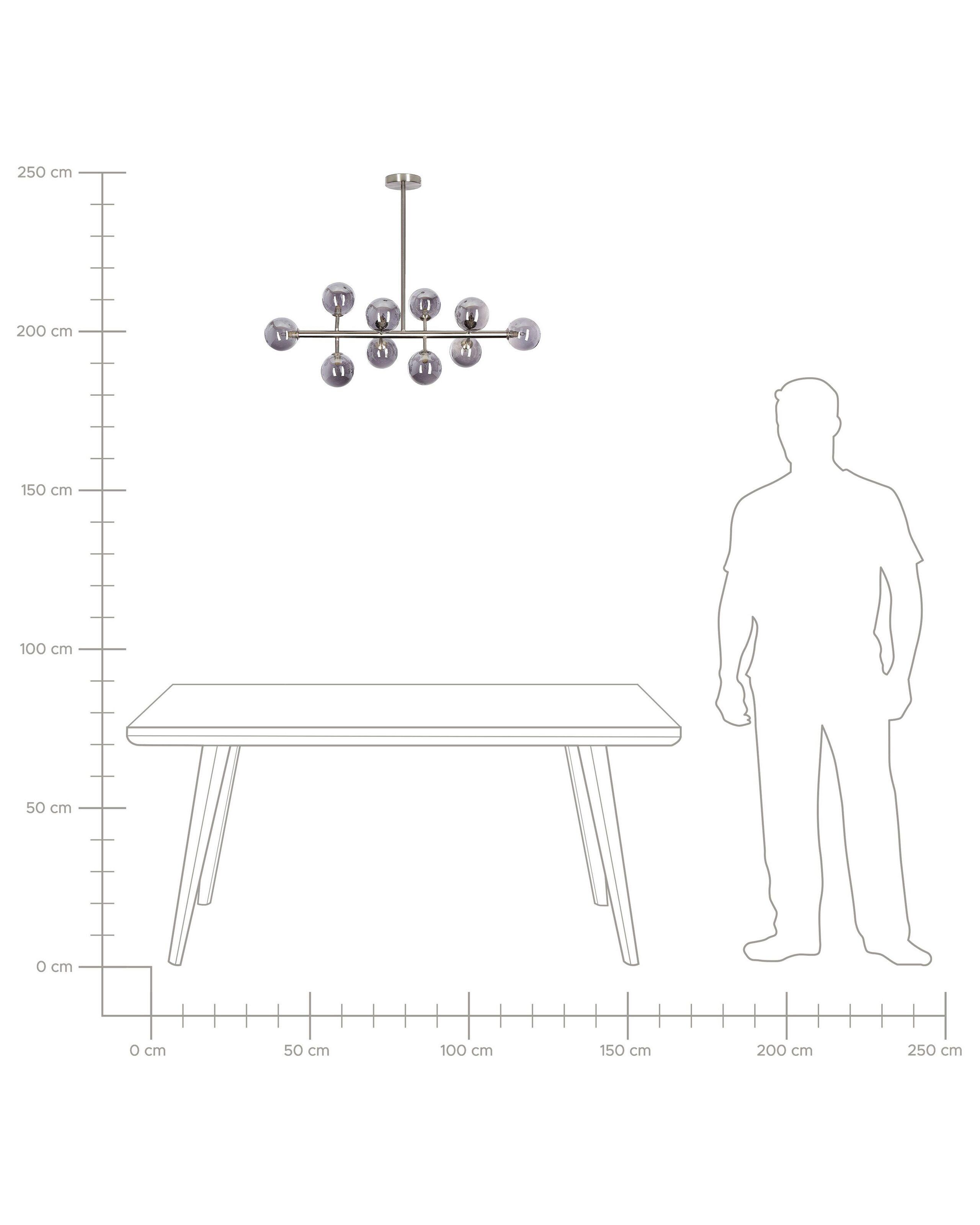 Beliani Hängelampe aus Stahl Glamourös RAMIS  