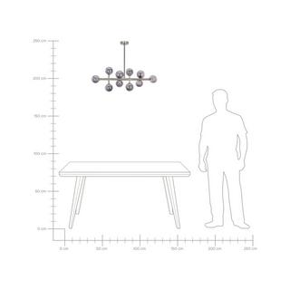 Beliani Hängelampe aus Stahl Glamourös RAMIS  