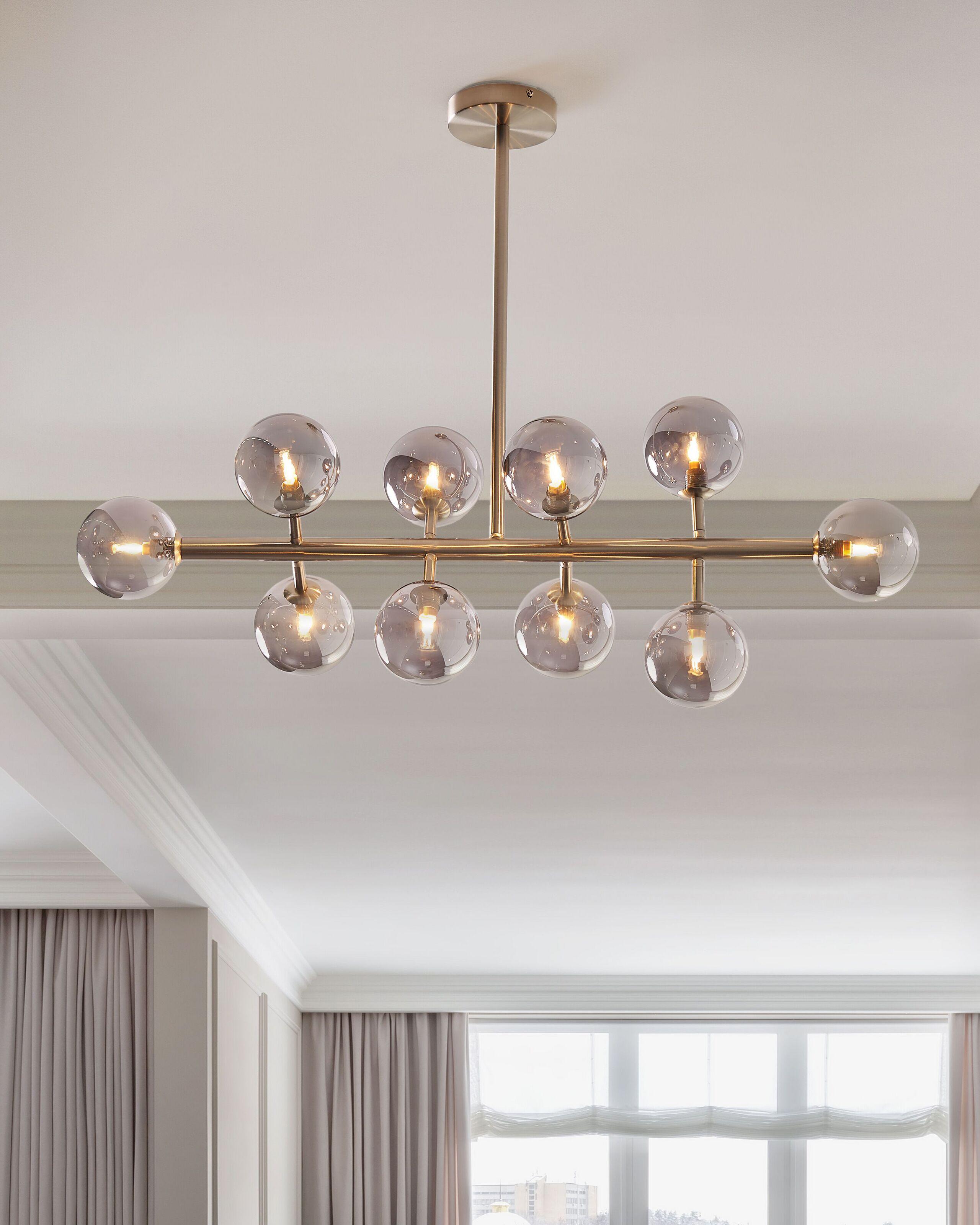 Beliani Hängelampe aus Stahl Glamourös RAMIS  