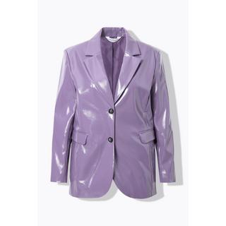 Studio Untold  Blazer dal taglio ampio con effetto pelle verniciata, revers e maniche lunghe 