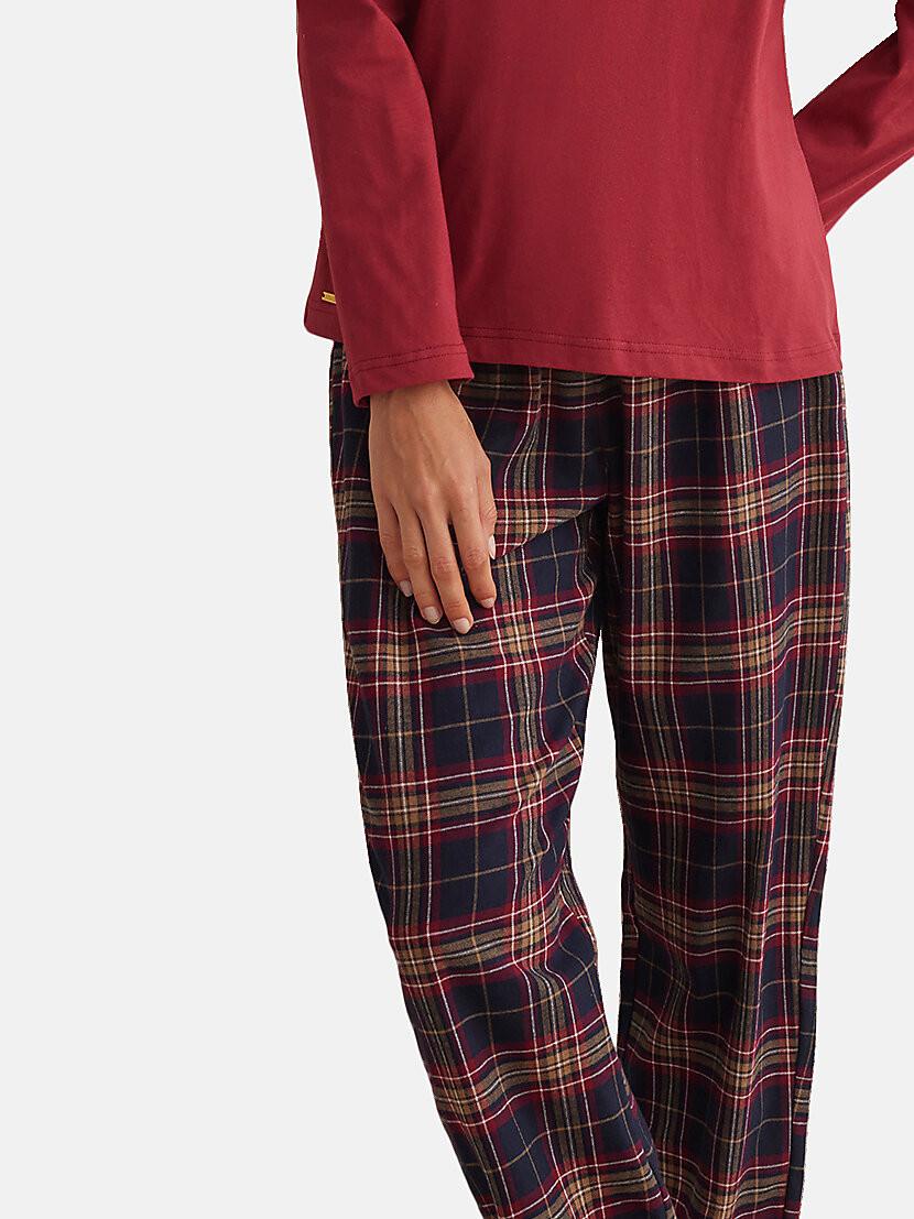 Selmark  Pigiama pantaloni top maniche lunghe PLAID 