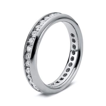 Mémoire-Ring 750/18K Weissgold Diamant 1.05ct.