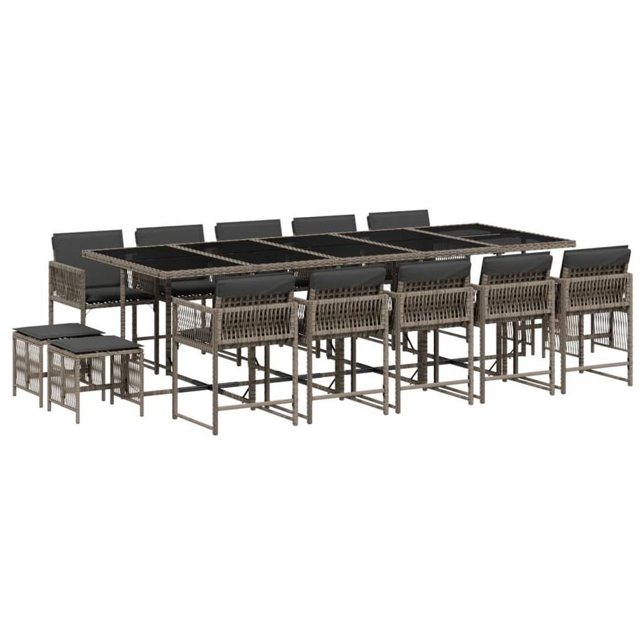 set da pranzo da giardino Polirattan