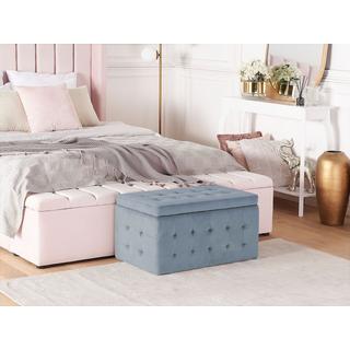 Beliani Pouf de rangement en Velours Glamour MICHIGAN  