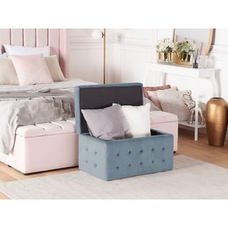 Beliani Pouf de rangement en Velours Glamour MICHIGAN  