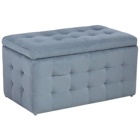 Beliani Pouf de rangement en Velours Glamour MICHIGAN  