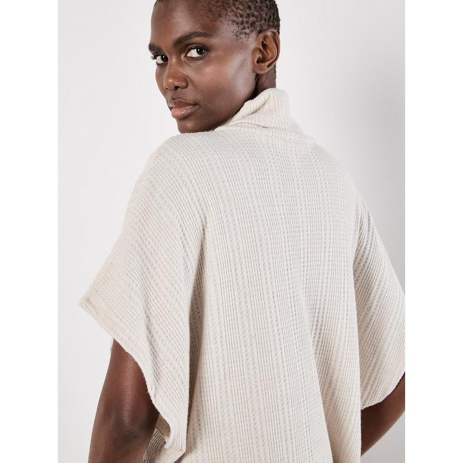 APRICOT Haut Manches Chauve-Souris Maille Gaufre  
