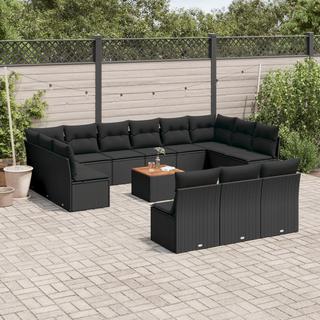 VidaXL set divano da giardino Polirattan  