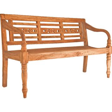 Banc de jardin Moyo acajou naturel 150