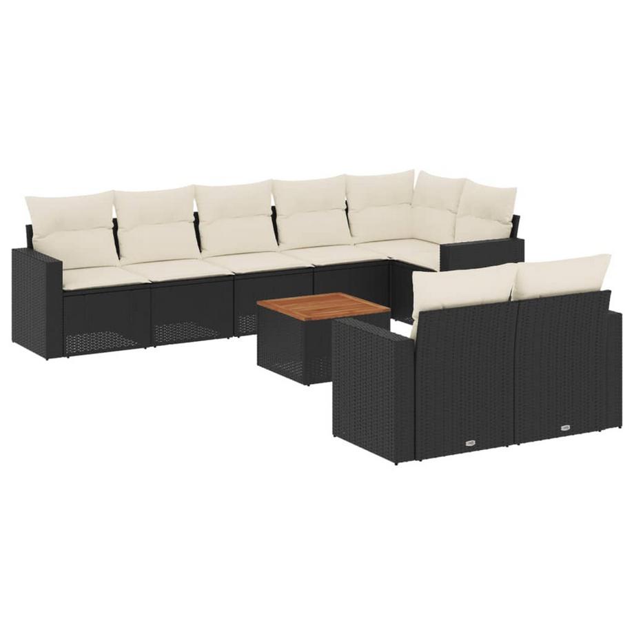 set divano da giardino Polirattan