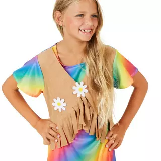 Tectake  Mädchenkostüm Blumenkind Multicolor