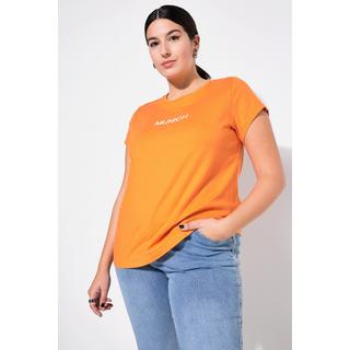 Studio Untold  T-shirt#, Slim Classic, broderie, manches mi-hauteur 