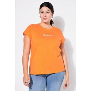 Studio Untold  T-shirt#, Slim Classic, broderie, manches mi-hauteur 