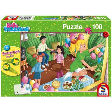 Puzzle Geburtstagsparty inkl. 2 Haarspangen (100Teile)