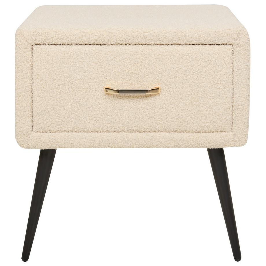 Beliani Comodino 1 cassetto en Bouclé  FLAYAT  