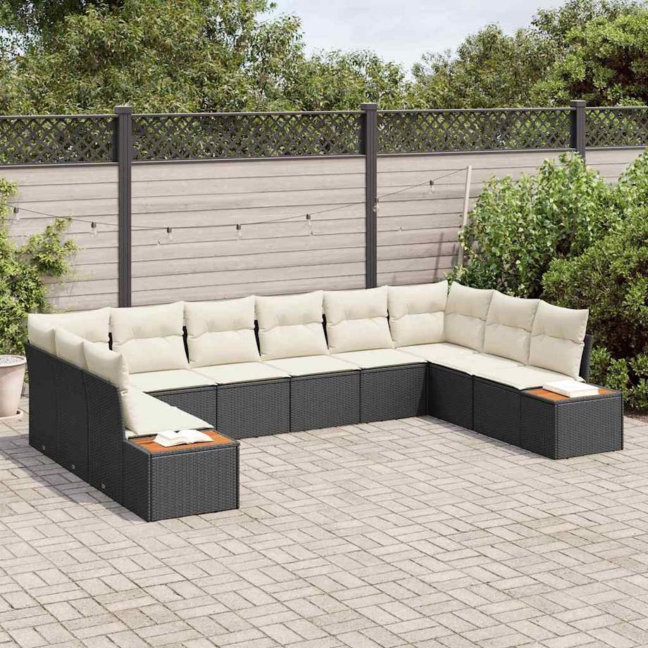 VidaXL Canapé de jardin poly rattan  