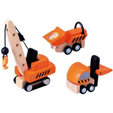 Plan Toys Plan City houten constructiewagens
