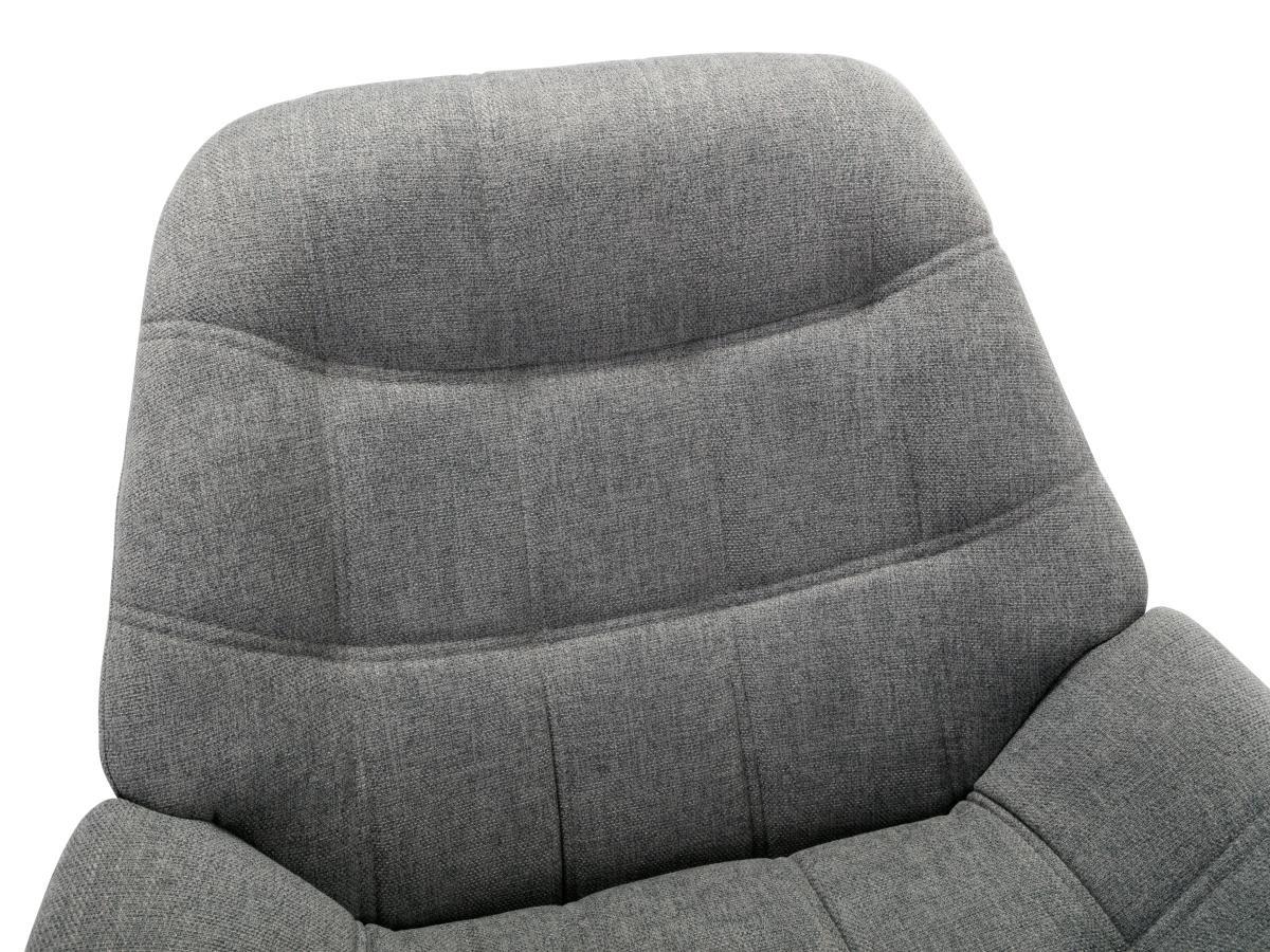 Vente-unique Fauteuil en tissu gris LUOSTO  