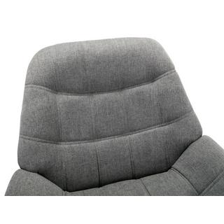 Vente-unique Fauteuil en tissu gris LUOSTO  