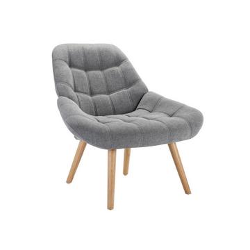 Fauteuil en tissu gris LUOSTO