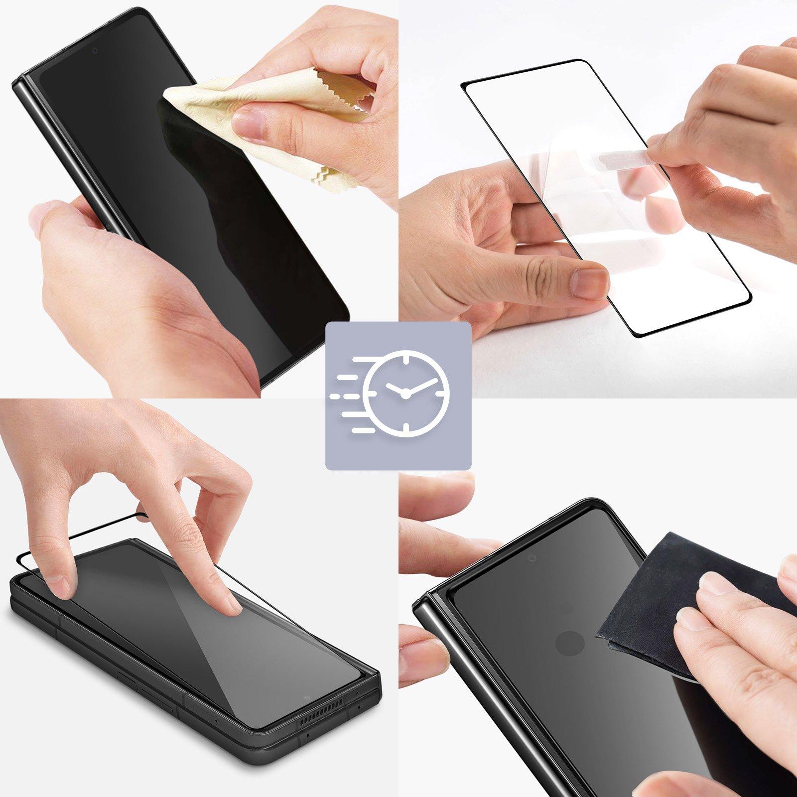 Avizar  Verre Écran externe Galaxy Z Fold 5 Noir 