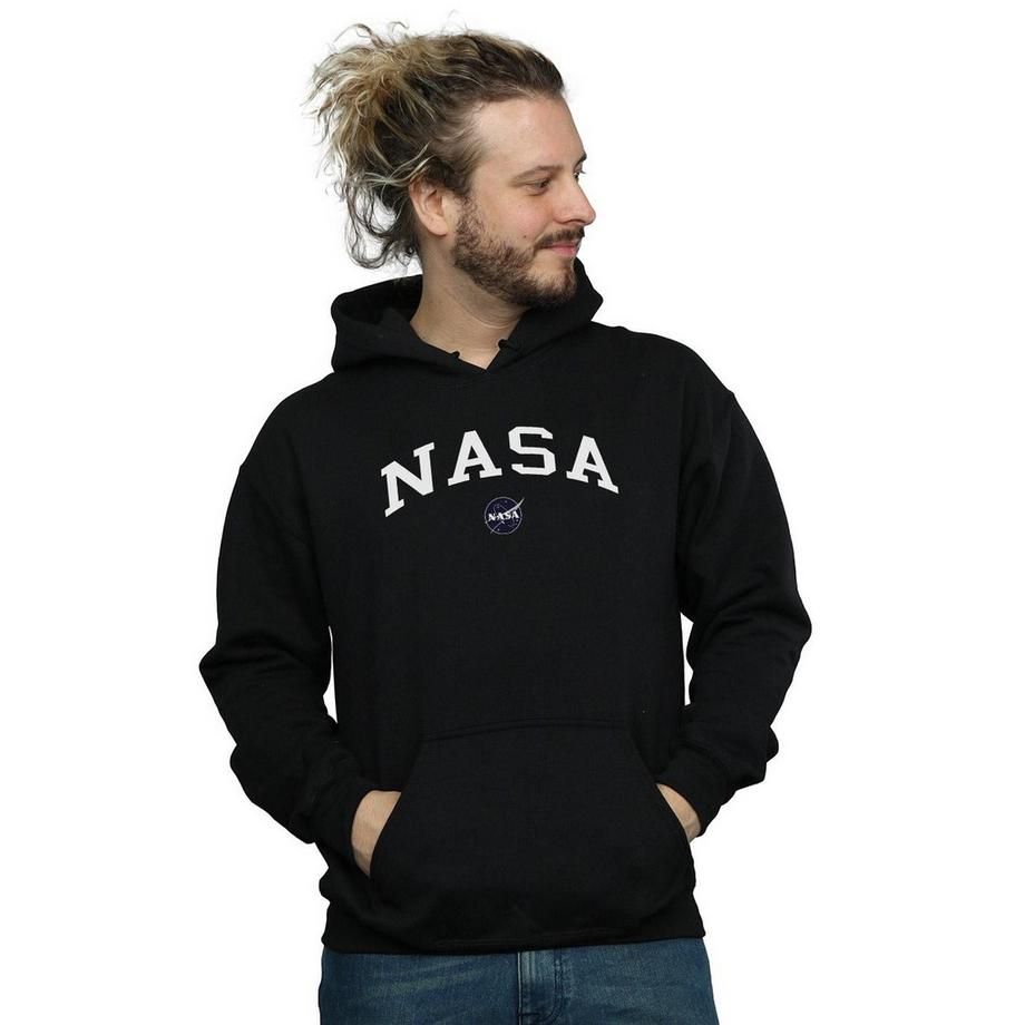 Nasa Bedruckter Regular Fit Kapuzenpullover  