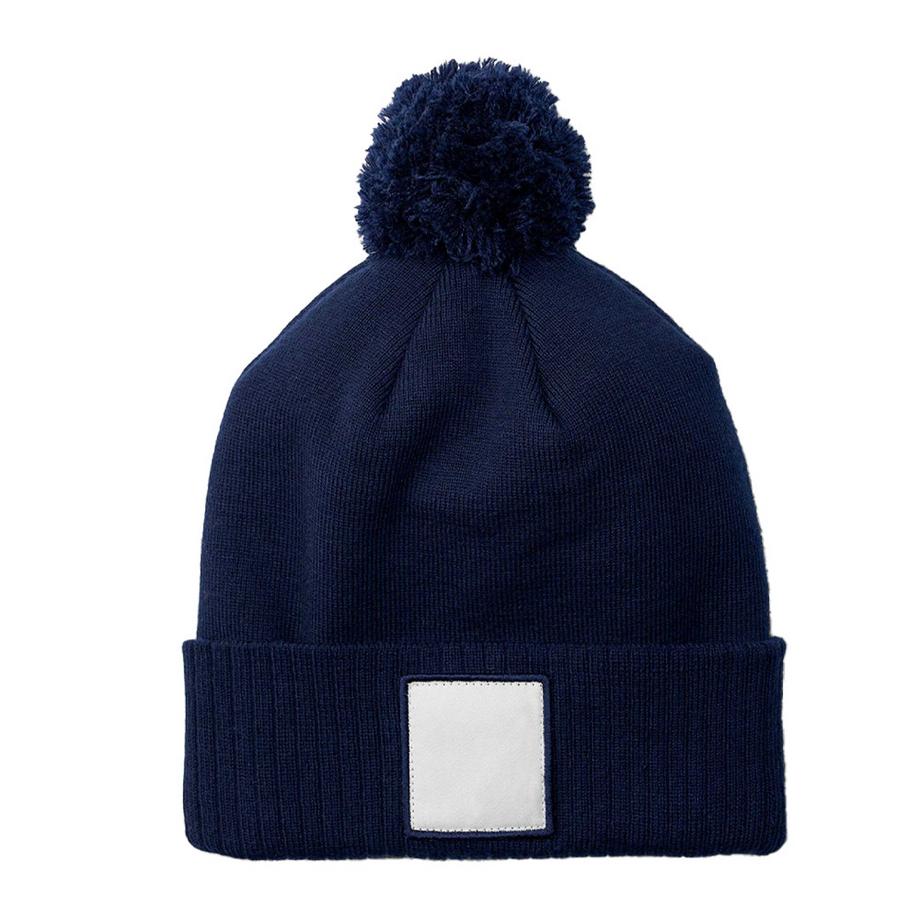 Beechfield Bonnet à Pompon avec Appliqué  