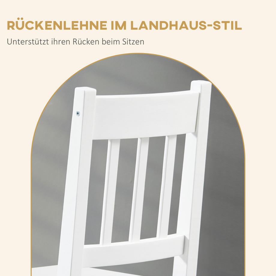 HOMCOM Chaises de salle à manger (lot de 2)  