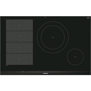 Siemens EX875LEC1E - iQ700 Induktionskochfeld 80 cm Schwarz, Mit Rahmen aufliegend  