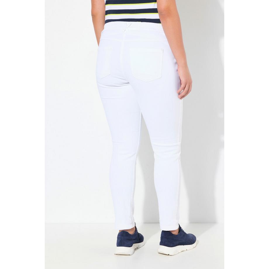 Ulla Popken T-shirt Relaxed Fit Rayures Col Rond Manches Courtes  