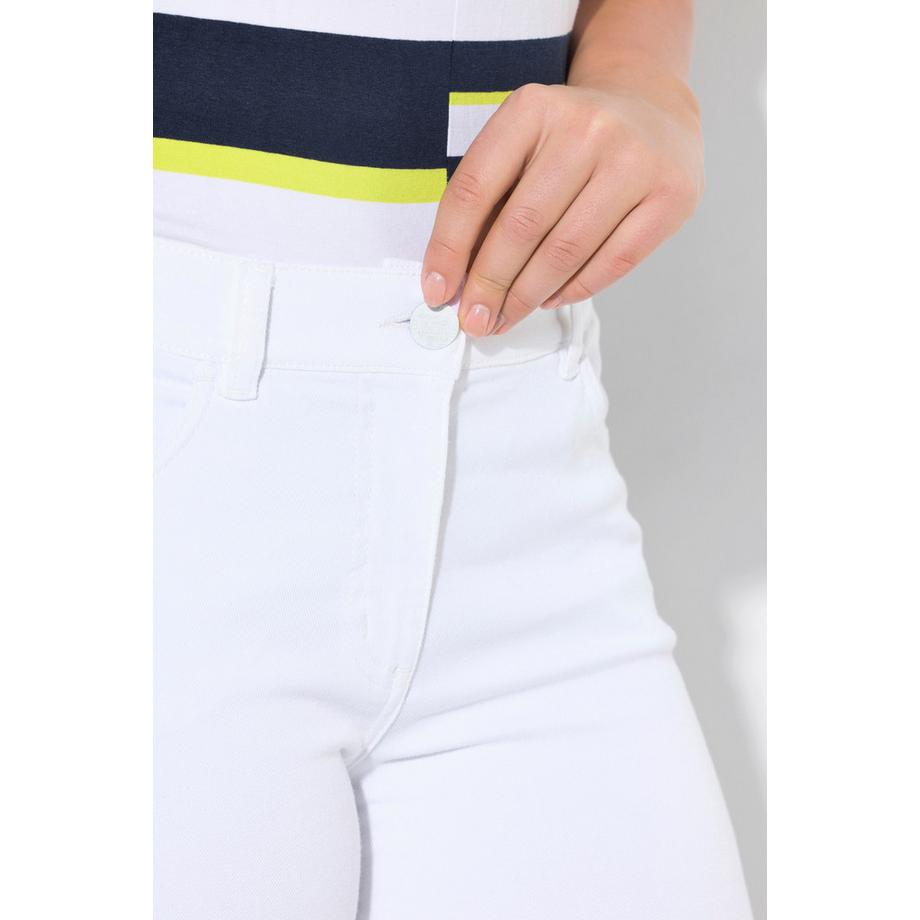 Ulla Popken T-shirt Relaxed Fit Rayures Col Rond Manches Courtes  