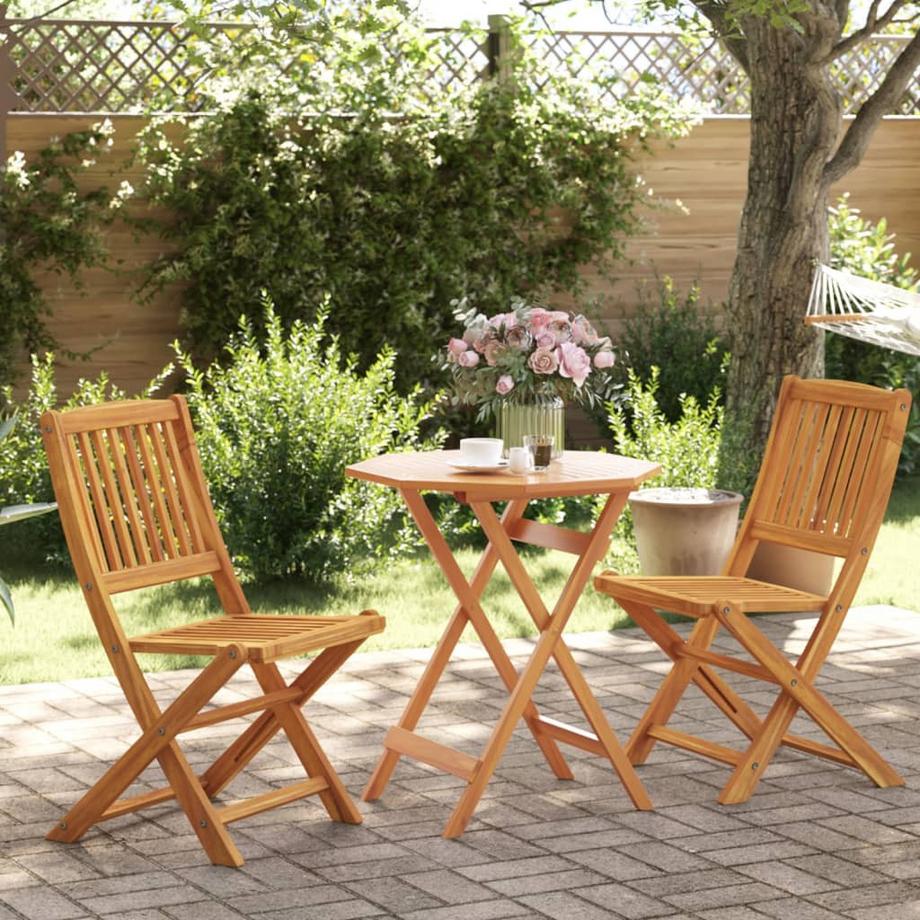 VidaXL set bistrò Legno di acacia  