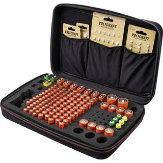 VOLTCRAFT  Batterie-Koffer Batterie Organizer für 146 Batterien in den Grössen AA/AAA/9 V/C und D 