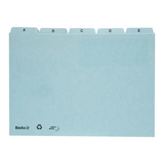 Biella Cartes-guides A4, carton, A-Z 25 divisions - Bleu  