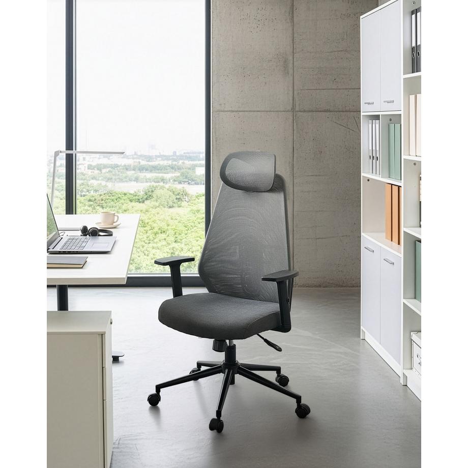 Beliani Chaise de bureau en Tissu maillé Moderne ORYN  